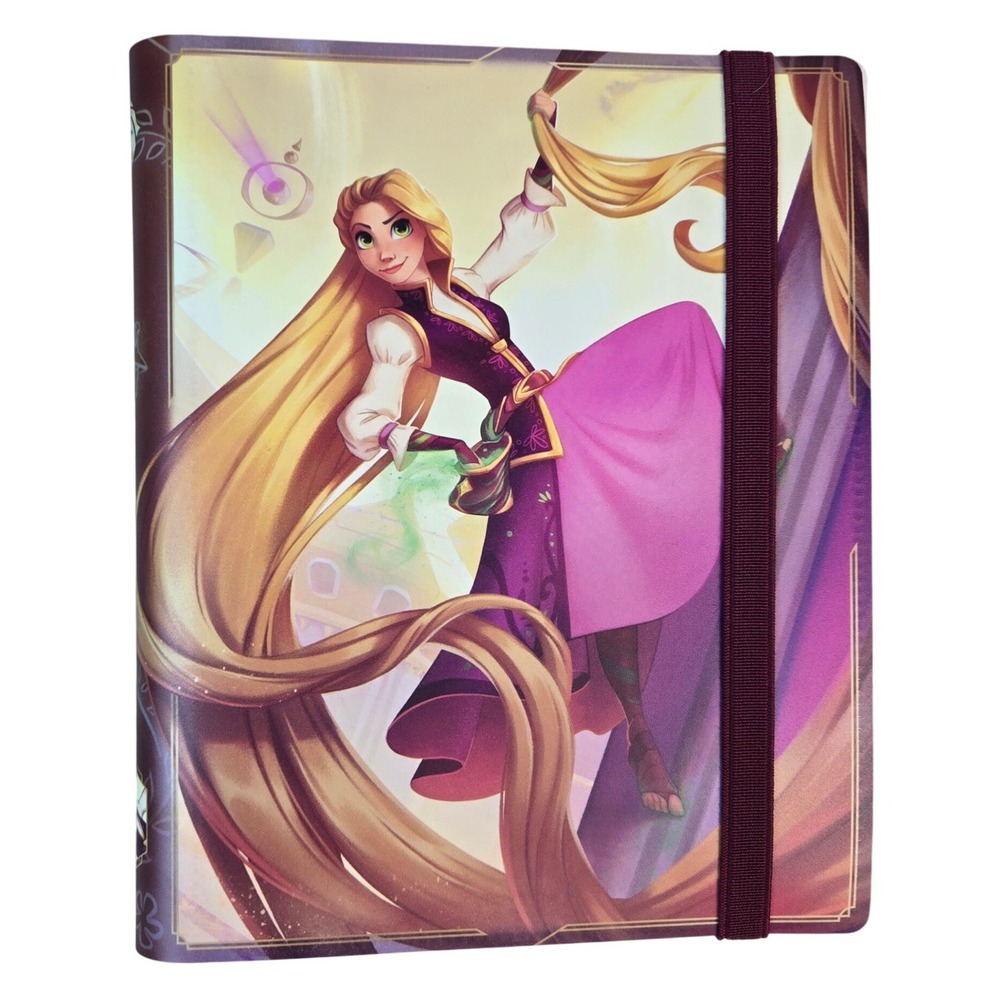 Disney Lorcana Rapunzel Collector Card Portfolio Binder Holds 80 Cards
